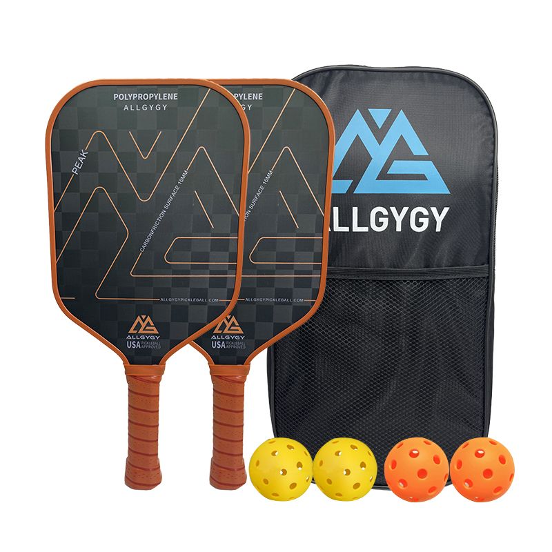 Pickleball-Paddel-Set aus 18 Karat Kohlefaser